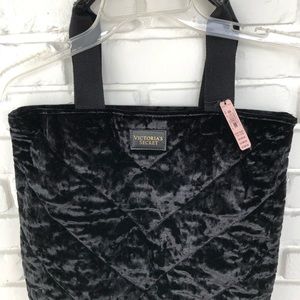 Victoria’s Secret Velvet Black Tote Bag